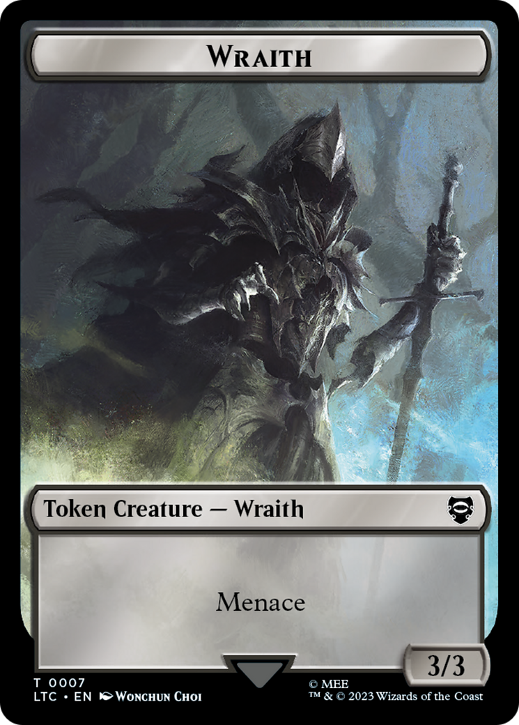 Food // Wraith Double-Sided Token [The Lord of the Rings: Tales of Middle-Earth Commander Tokens] | Tabernacle Games