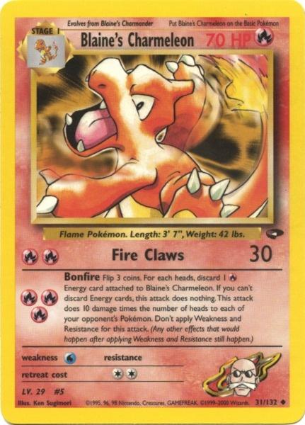 Blaine's Charmeleon (31/132) [Gym Challenge Unlimited] | Tabernacle Games