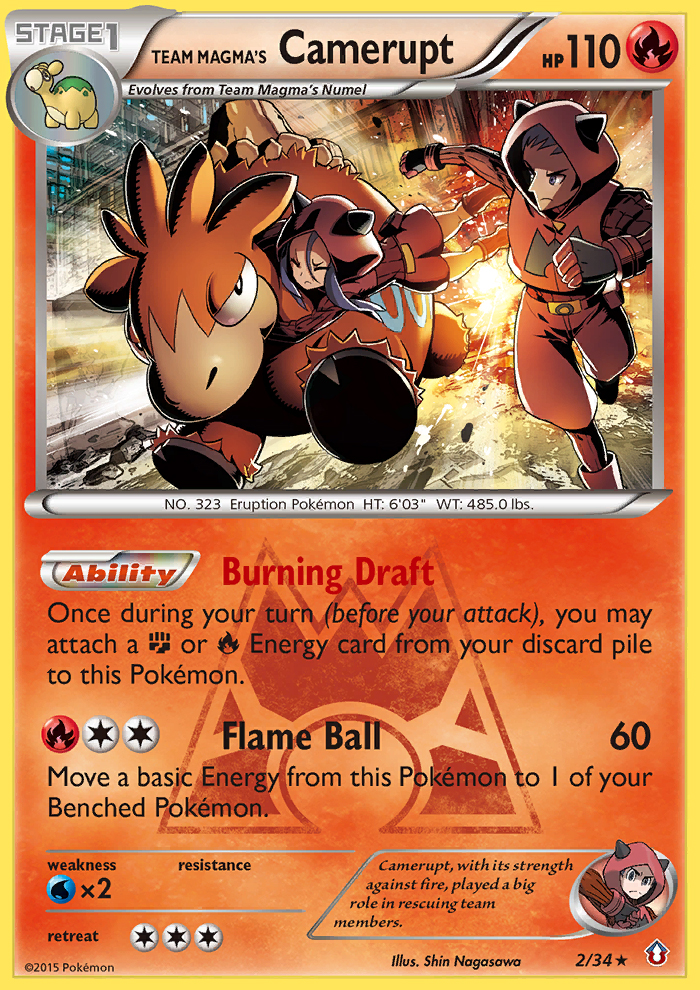 Team Magma's Camerupt (2/34) [XY: Double Crisis] | Tabernacle Games