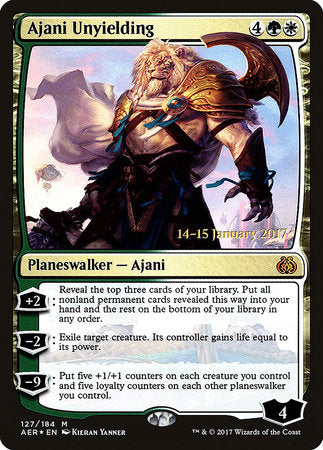 Ajani Unyielding [Aether Revolt Promos] | Tabernacle Games