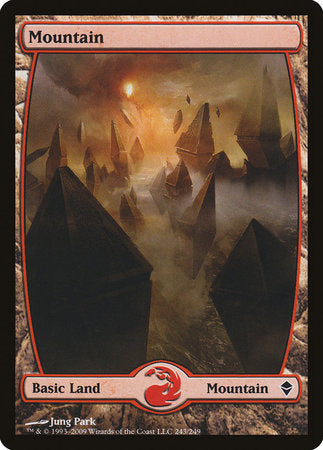 Mountain (243) - Full Art [Zendikar] | Tabernacle Games