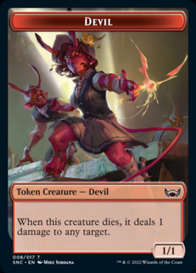 Devil // Rogue Double-sided Token [Streets of New Capenna Tokens] | Tabernacle Games