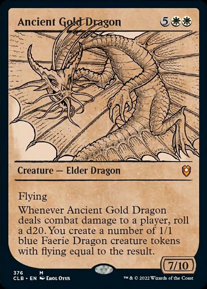 Ancient Gold Dragon (Showcase) [Commander Legends: Battle for Baldur's Gate] | Tabernacle Games