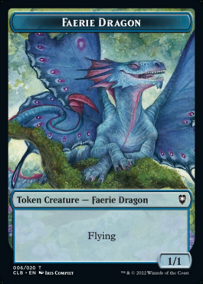 Treasure // Faerie Dragon Double-sided Token [Commander Legends: Battle for Baldur's Gate Tokens] | Tabernacle Games