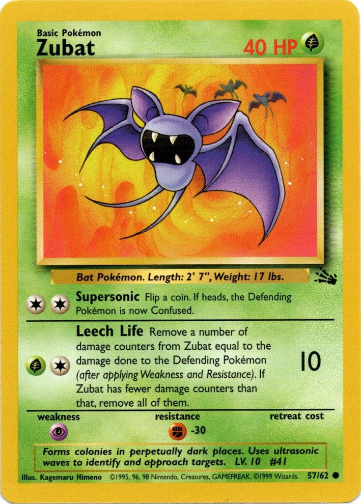 Zubat (57/62) [Fossil Unlimited] | Tabernacle Games