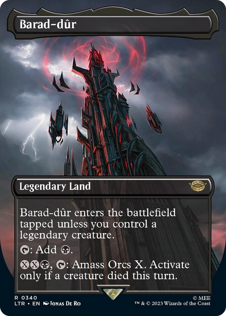 Barad-dur (Borderless Alternate Art) (340) [The Lord of the Rings: Tales of Middle-Earth] | Tabernacle Games
