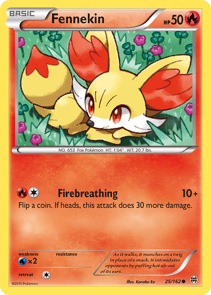 Fennekin (25/162) [XY: BREAKthrough] | Tabernacle Games