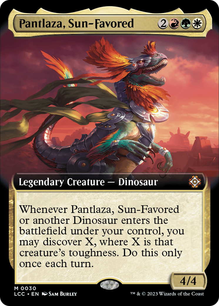 Pantlaza, Sun-Favored (Extended Art) [The Lost Caverns of Ixalan Commander] | Tabernacle Games