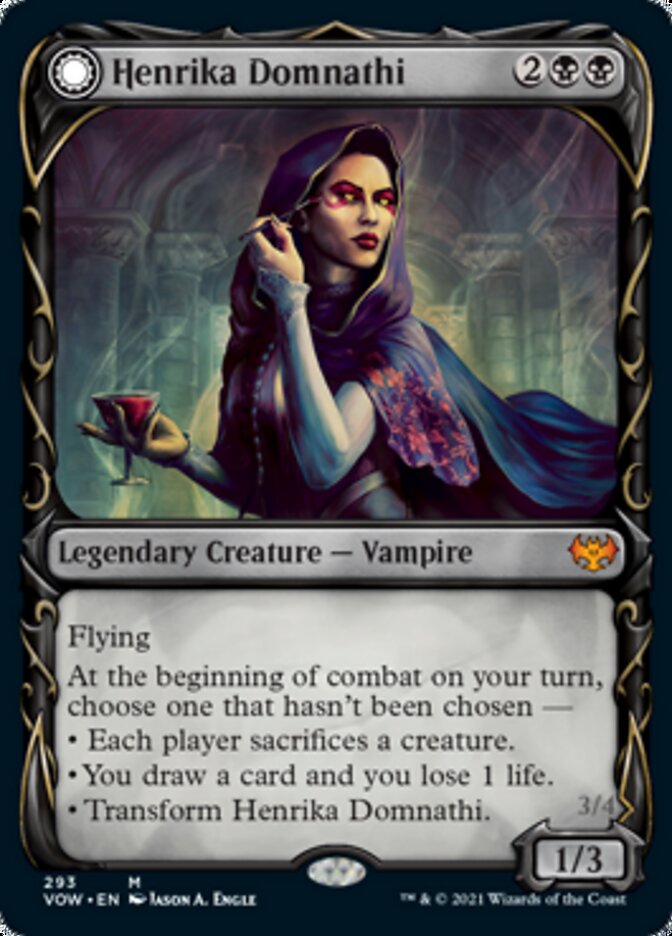 Henrika Domnathi // Henrika, Infernal Seer (Showcase Fang Frame) [Innistrad: Crimson Vow] | Tabernacle Games