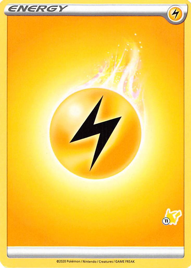 Lightning Energy (Pikachu Stamp #11) [Battle Academy 2022] | Tabernacle Games