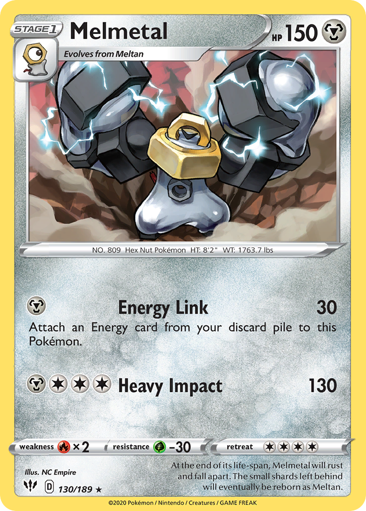 Melmetal (130/189) [Sword & Shield: Darkness Ablaze] | Tabernacle Games