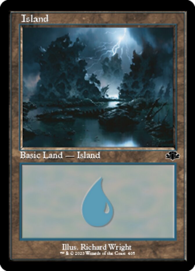 Island (405) (Retro) [Dominaria Remastered] | Tabernacle Games