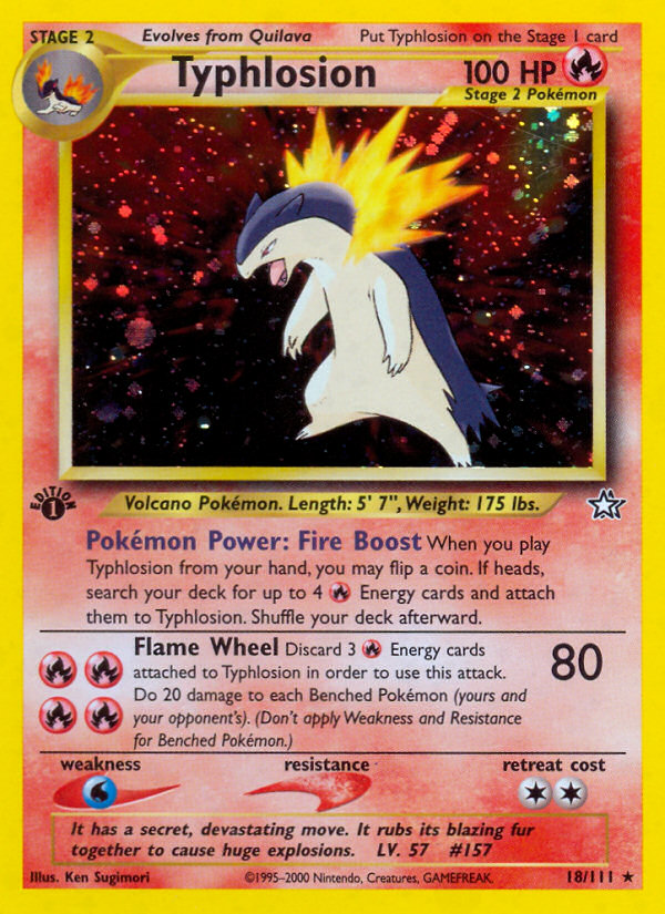 Typhlosion (18/111) [Neo Genesis 1st Edition] | Tabernacle Games