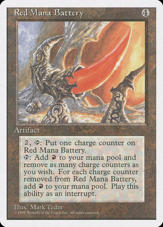 Red Mana Battery [Fourth Edition] | Tabernacle Games