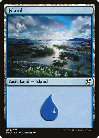 Island (74) [Duel Decks: Elves vs. Inventors] | Tabernacle Games