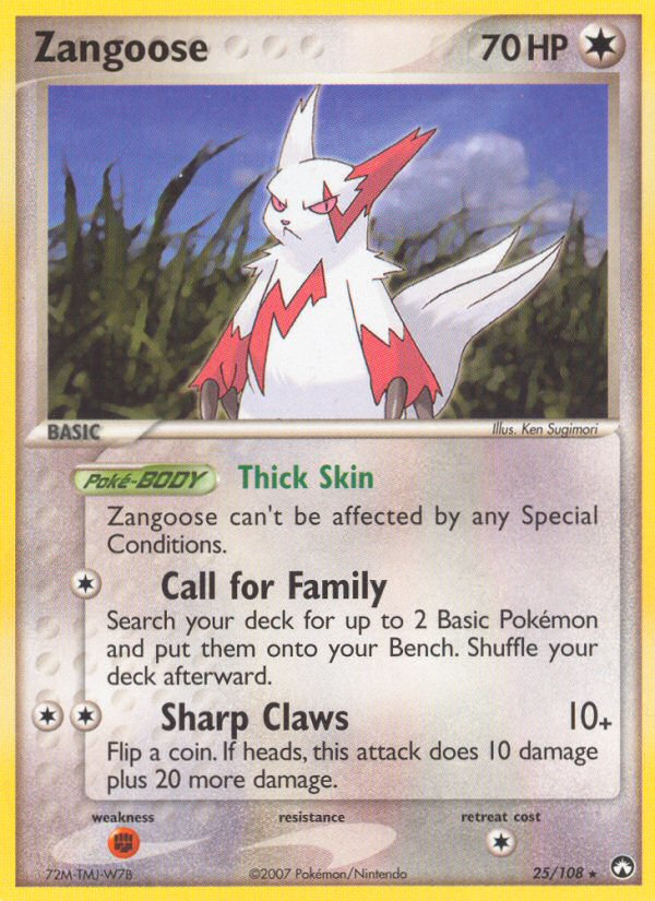 Zangoose (25/108) [EX: Power Keepers] | Tabernacle Games