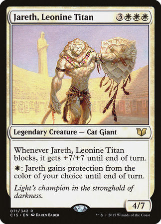 Jareth, Leonine Titan [Commander 2015] | Tabernacle Games