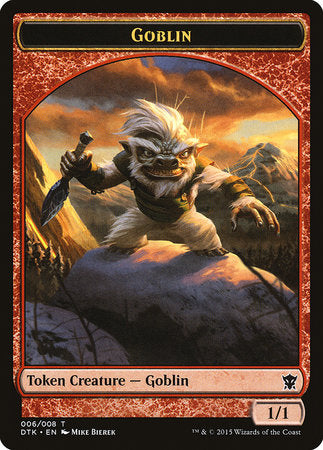 Goblin Token [Dragons of Tarkir Tokens] | Tabernacle Games