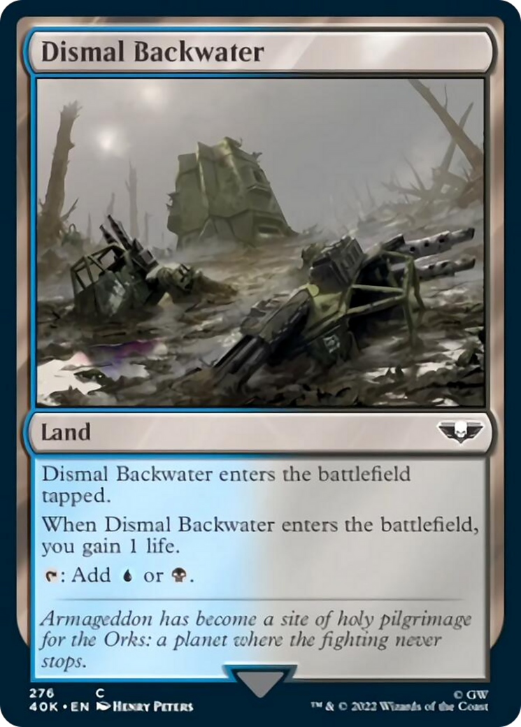 Dismal Backwater (Surge Foil) [Universes Beyond: Warhammer 40,000] | Tabernacle Games