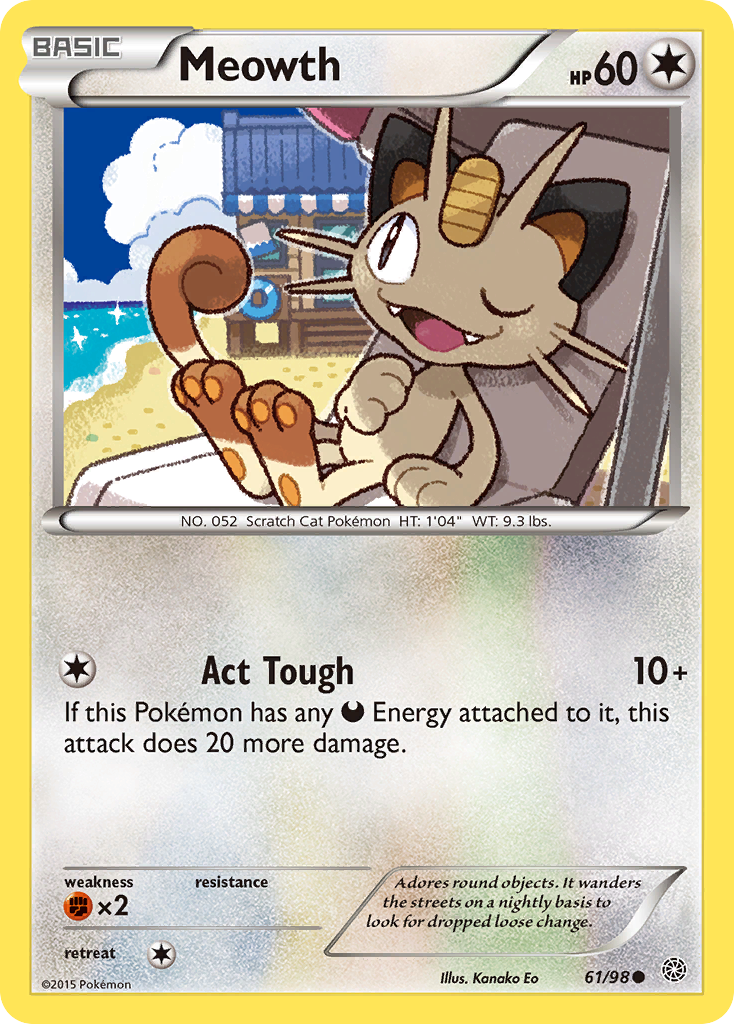 Meowth (61/98) [XY: Ancient Origins] | Tabernacle Games