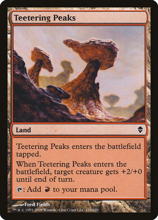 Teetering Peaks [Zendikar] | Tabernacle Games