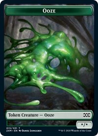 Ooze // Tuktuk the Returned Double-sided Token [Double Masters Tokens] | Tabernacle Games