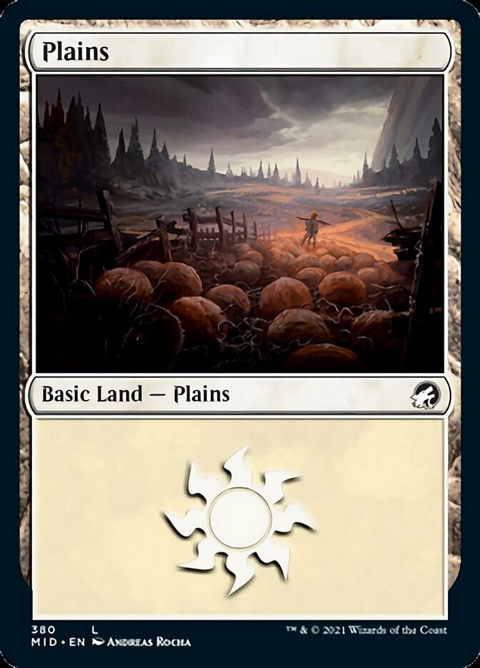 Plains (380) [Innistrad: Midnight Hunt] | Tabernacle Games
