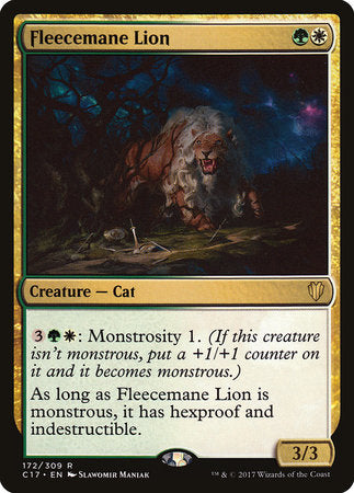 Fleecemane Lion [Commander 2017] | Tabernacle Games