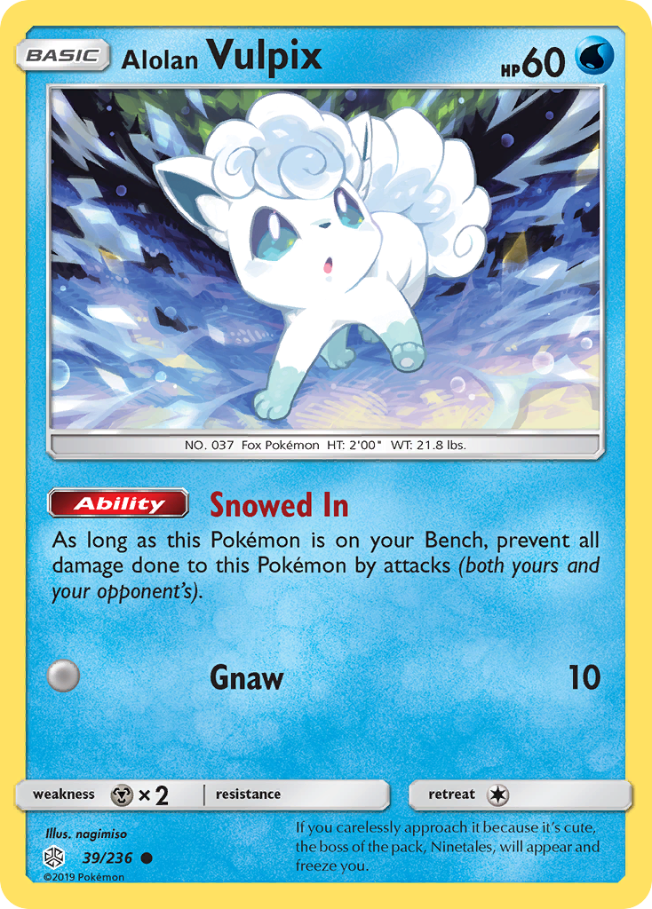 Alolan Vulpix (39/236) [Sun & Moon: Cosmic Eclipse] | Tabernacle Games