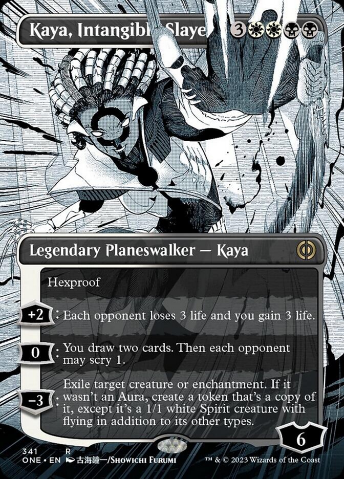 Kaya, Intangible Slayer (Borderless Manga) [Phyrexia: All Will Be One] | Tabernacle Games