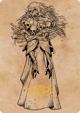 Myrkul, Lord of Bones Art Card (73) (Gold-Stamped Signature) [Commander Legends: Battle for Baldur's Gate Art Series] | Tabernacle Games