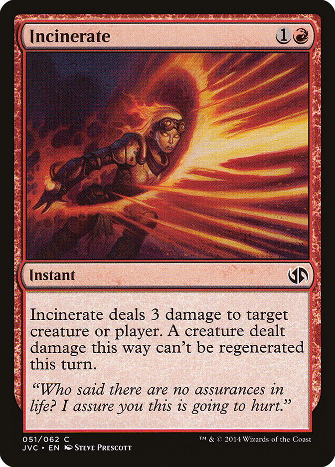 Incinerate [Duel Decks Anthology] | Tabernacle Games