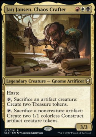 Jan Jansen, Chaos Crafter [Commander Legends: Battle for Baldur's Gate] | Tabernacle Games