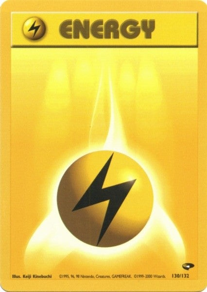 Lightning Energy (130/132) [Gym Challenge Unlimited] | Tabernacle Games