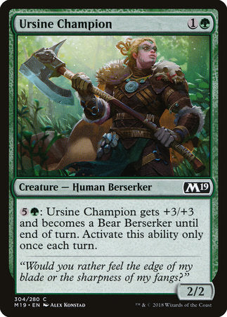 Ursine Champion [Core Set 2019] | Tabernacle Games