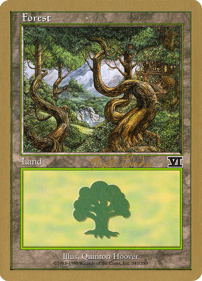Forest (ml347b) (Matt Linde) [World Championship Decks 1999] | Tabernacle Games
