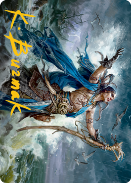 Lier, Disciple of the Drowned Art Card (Gold-Stamped Signature) [Innistrad: Midnight Hunt Art Series] | Tabernacle Games
