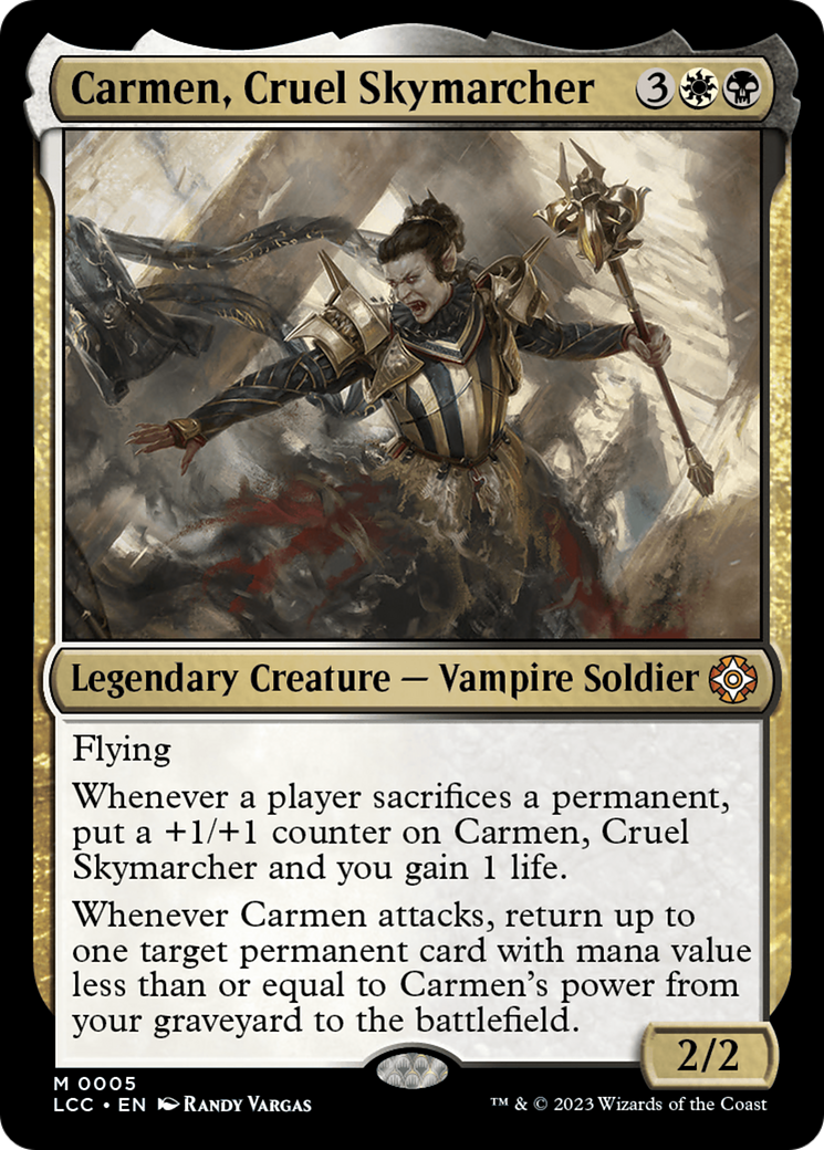 Carmen, Cruel Skymarcher [The Lost Caverns of Ixalan Commander] | Tabernacle Games