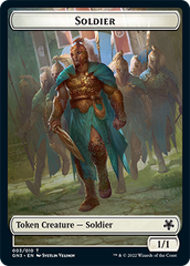 Soldier // Elf Warrior Double-Sided Token [Game Night: Free-for-All Tokens] | Tabernacle Games