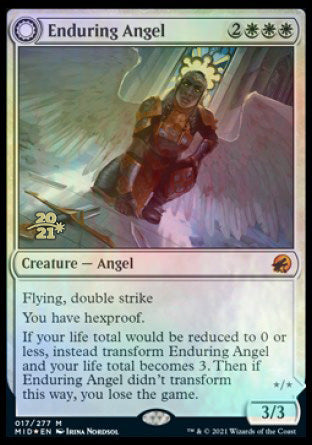 Enduring Angel // Angelic Enforcer [Innistrad: Midnight Hunt Prerelease Promos] | Tabernacle Games