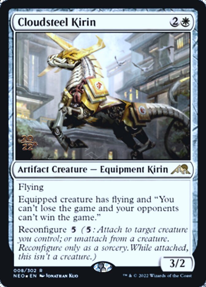 Cloudsteel Kirin [Kamigawa: Neon Dynasty Prerelease Promos] | Tabernacle Games