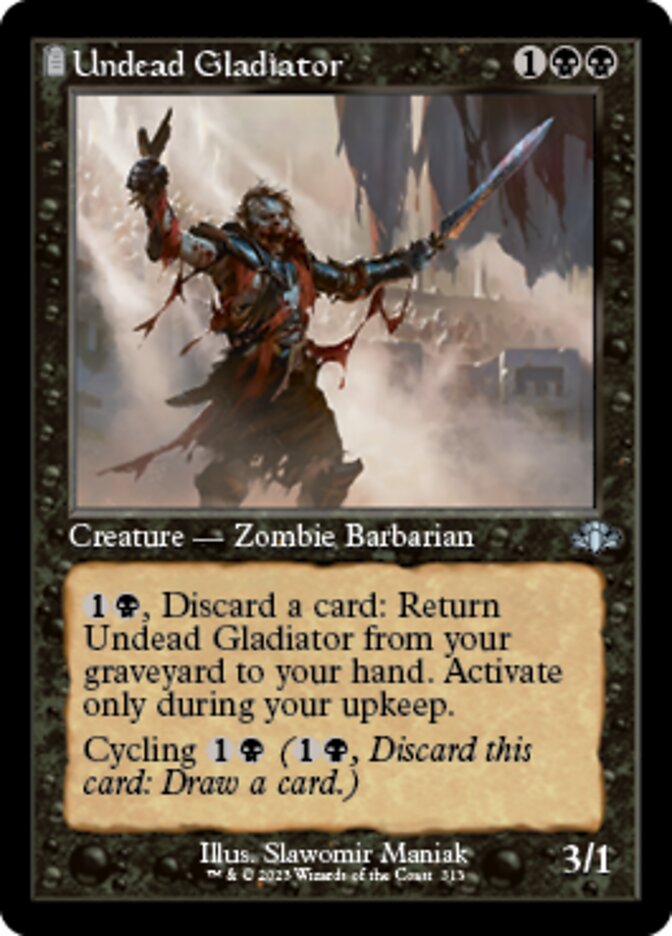 Undead Gladiator (Retro) [Dominaria Remastered] | Tabernacle Games