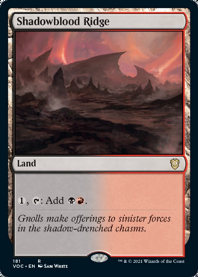 Shadowblood Ridge [Innistrad: Crimson Vow Commander] | Tabernacle Games