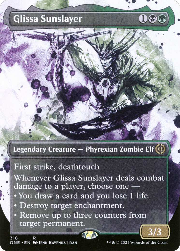 Glissa Sunslayer (Borderless Ichor) [Phyrexia: All Will Be One] | Tabernacle Games