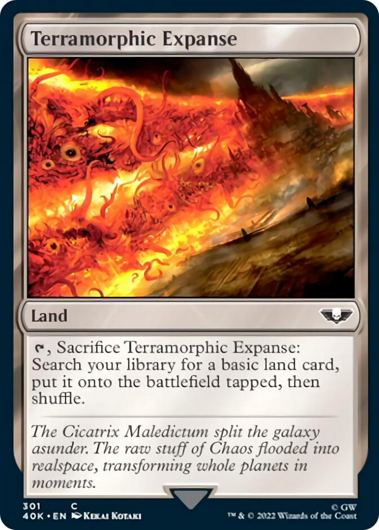 Terramorphic Expanse (Surge Foil) [Universes Beyond: Warhammer 40,000] | Tabernacle Games