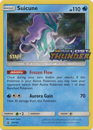 Suicune (SM149) (Staff Prerelease Promo) [Sun & Moon: Black Star Promos] | Tabernacle Games