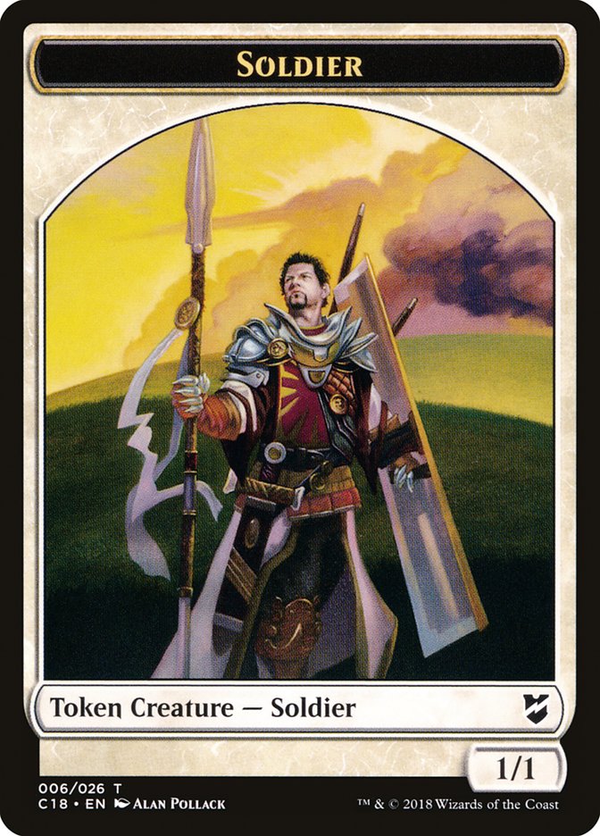 Soldier [Commander 2018 Tokens] | Tabernacle Games