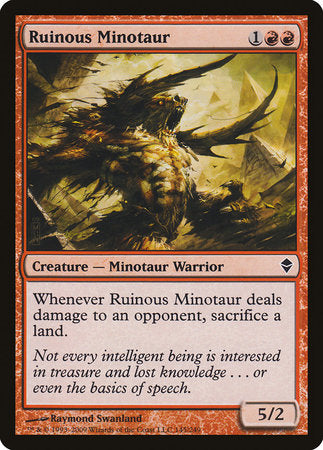 Ruinous Minotaur [Zendikar] | Tabernacle Games