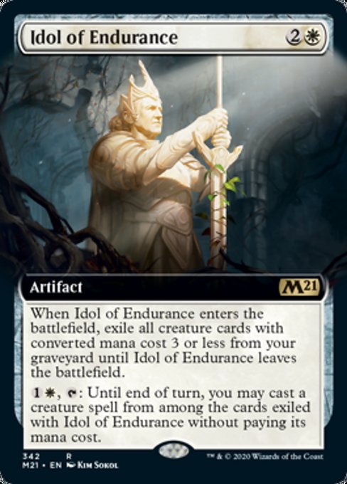 Idol of Endurance (Extended Art) [Core Set 2021] | Tabernacle Games