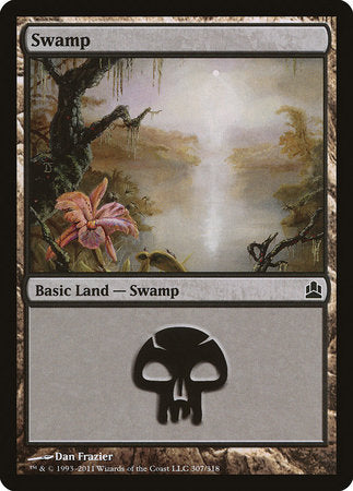 Swamp (307) [Commander 2011] | Tabernacle Games